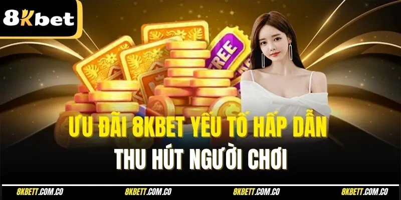 Ưu đãi 8kbet yếu tố hấp dẫn thu hút người chơi