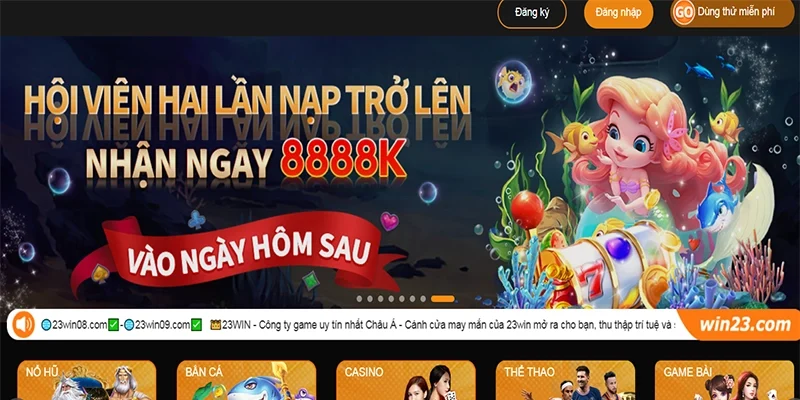 Hướng dẫn đăng ký và truy cập trang chủ 23win