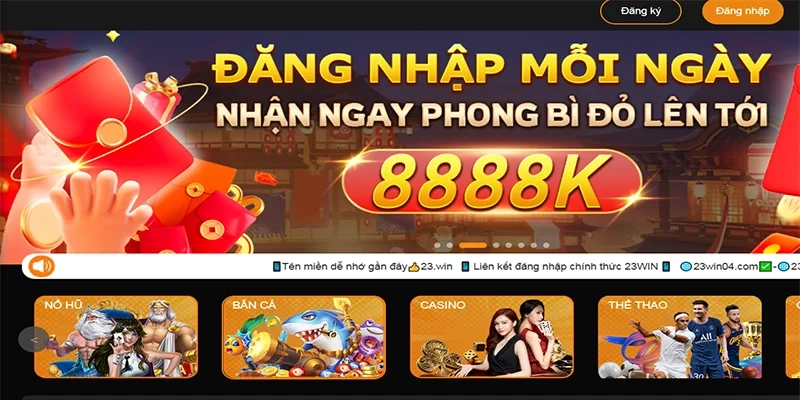 Tổng quan về trang chủ 23win