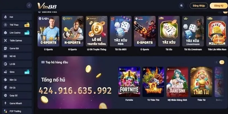 VIN88 – thương hiệu cá cược uy tín được cấp phép quốc tế